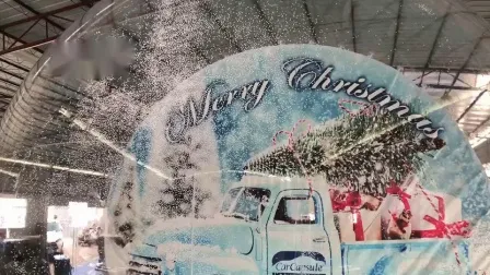 Надувной рождественский купол снежного шара человеческого размера